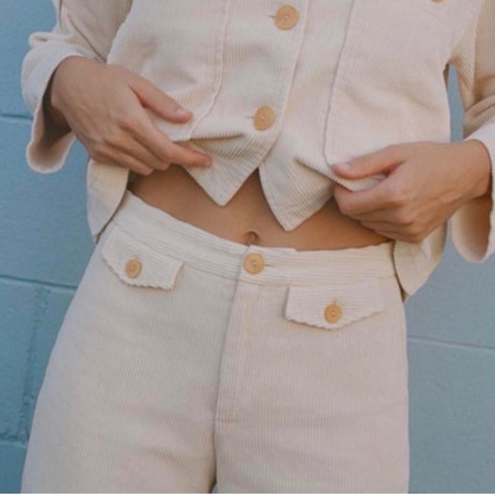 Paloma Wool Lagos Corduroy Pant in Cream Sz 36